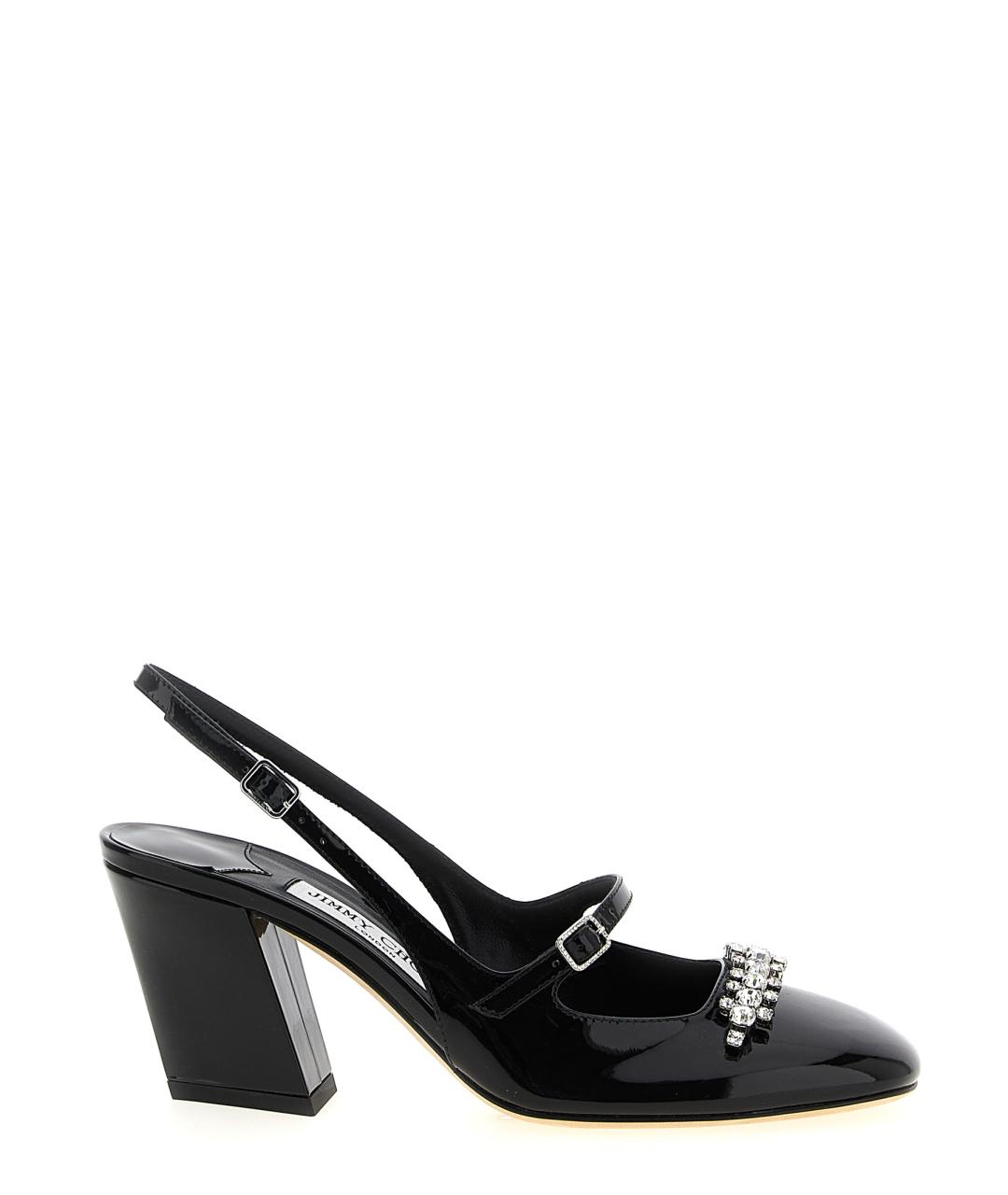 JIMMY CHOO Черные кожаные туфли, фото 1