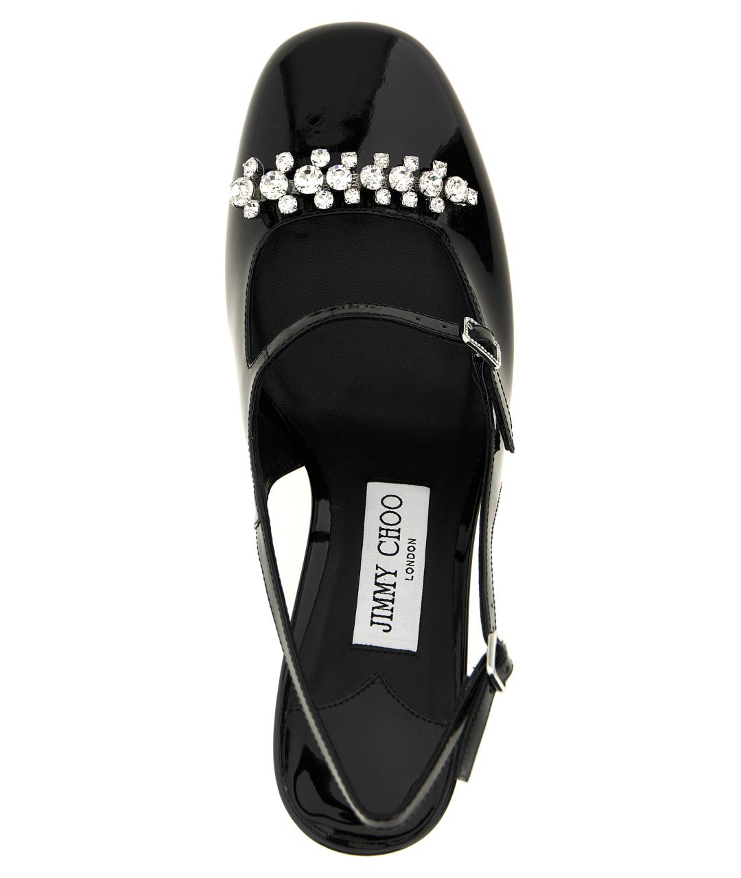 JIMMY CHOO Черные кожаные туфли, фото 4