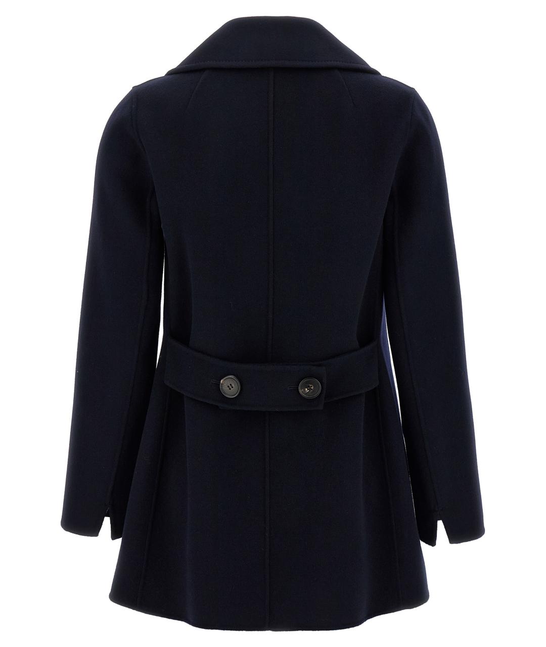'S MAX MARA Темно-синее шерстяное пальто, фото 2