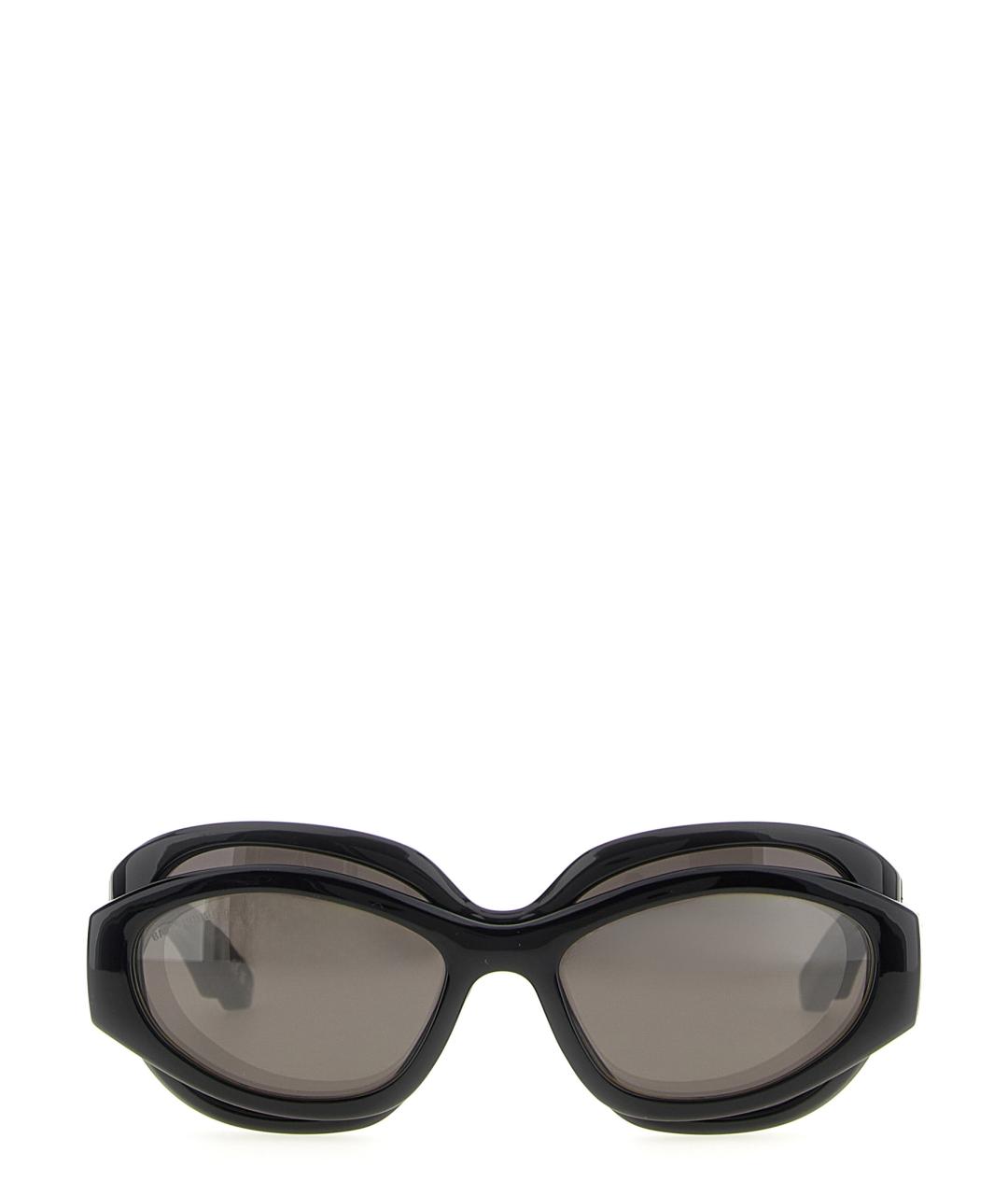 BALENCIAGA Черные пластиковые солнцезащитные очки, фото 1