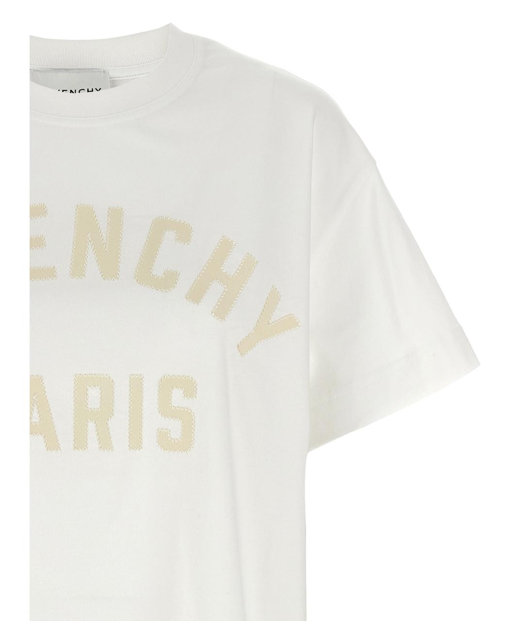GIVENCHY Белая хлопковая футболка, фото 3