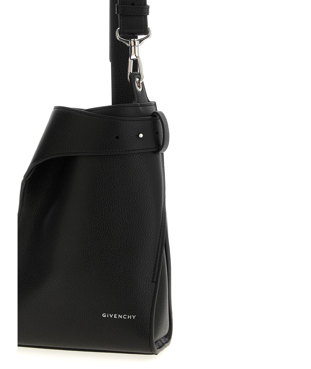 GIVENCHY Черная кожаная сумка на плечо, фото 3