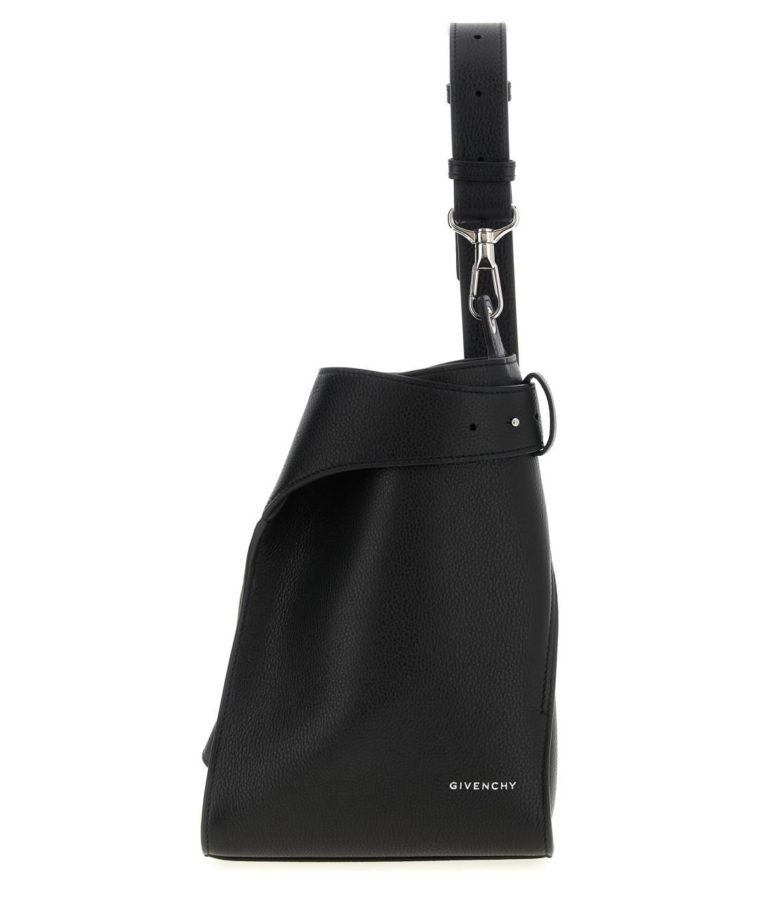 GIVENCHY Черная кожаная сумка на плечо, фото 1