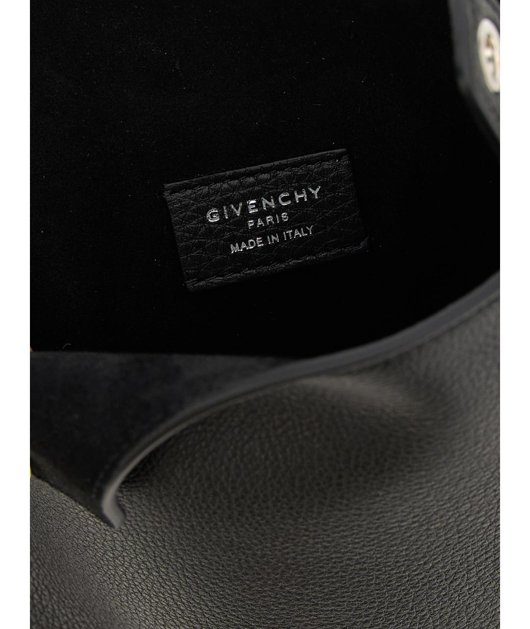 GIVENCHY Черная кожаная сумка на плечо, фото 4
