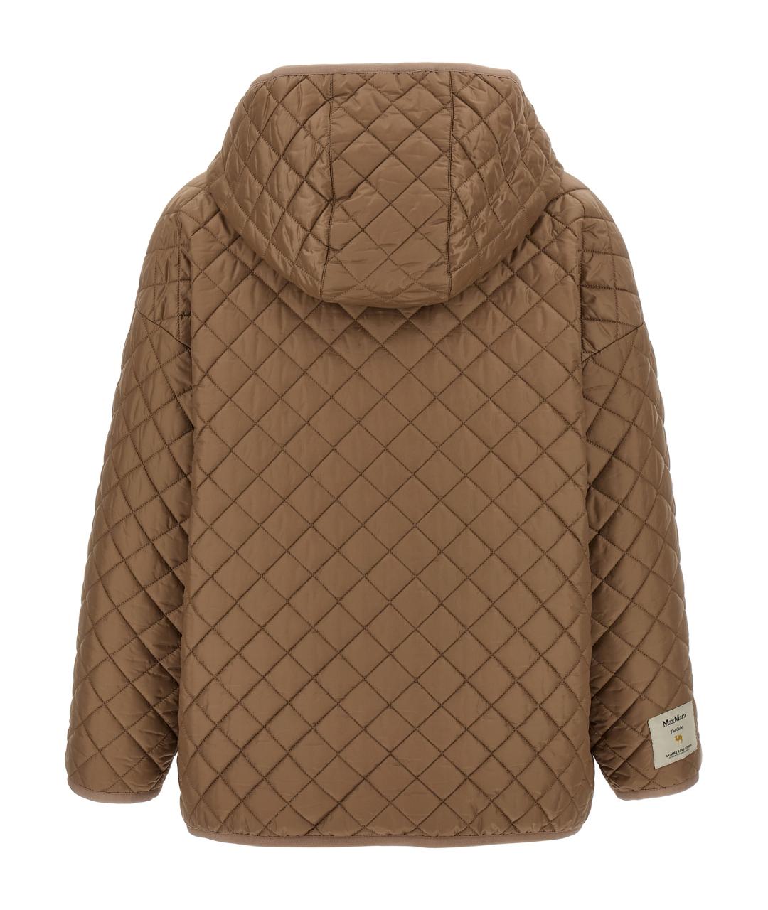 MAX MARA Бежевая полиэстеровая куртка, фото 3