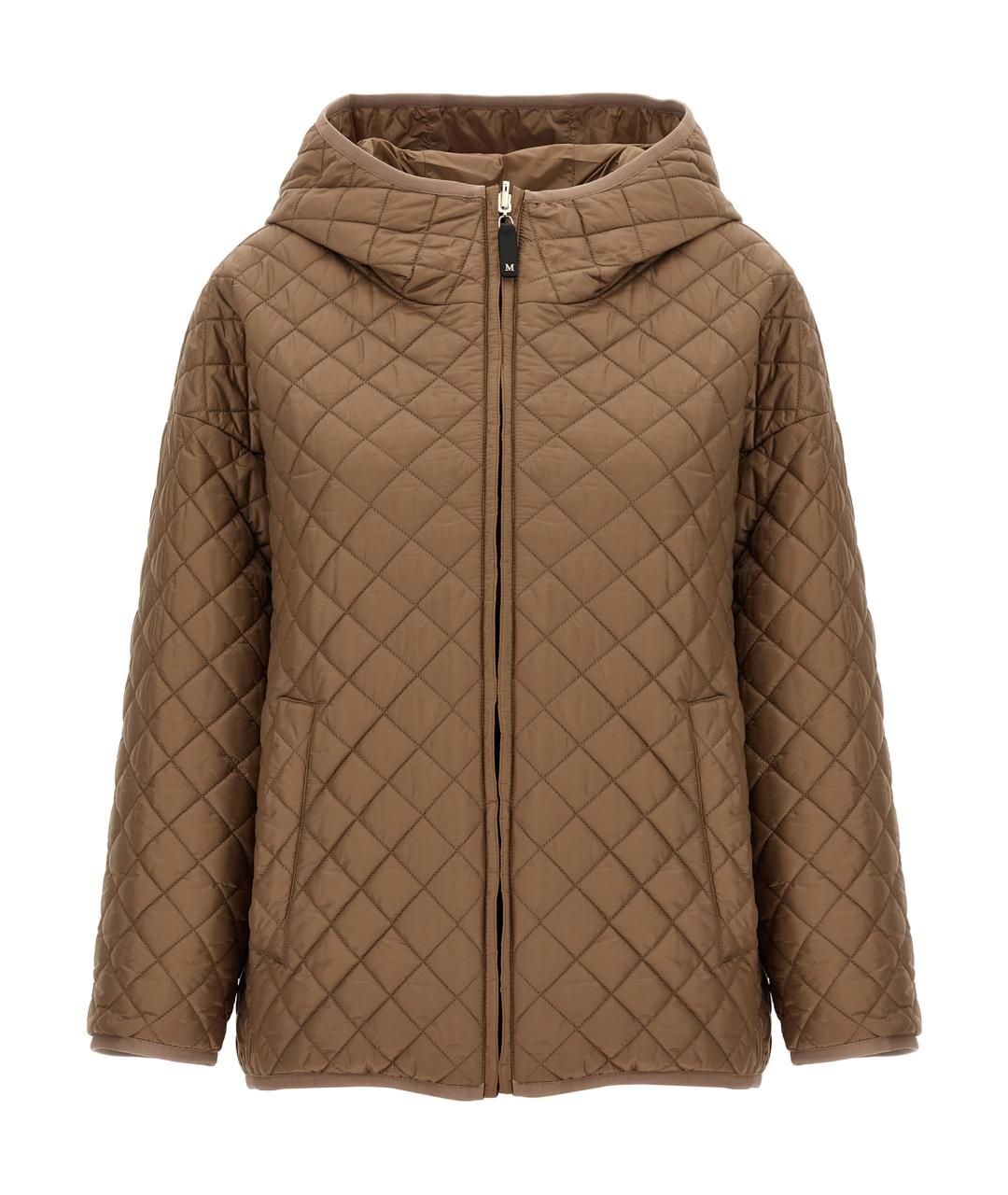 MAX MARA Бежевая полиэстеровая куртка, фото 1