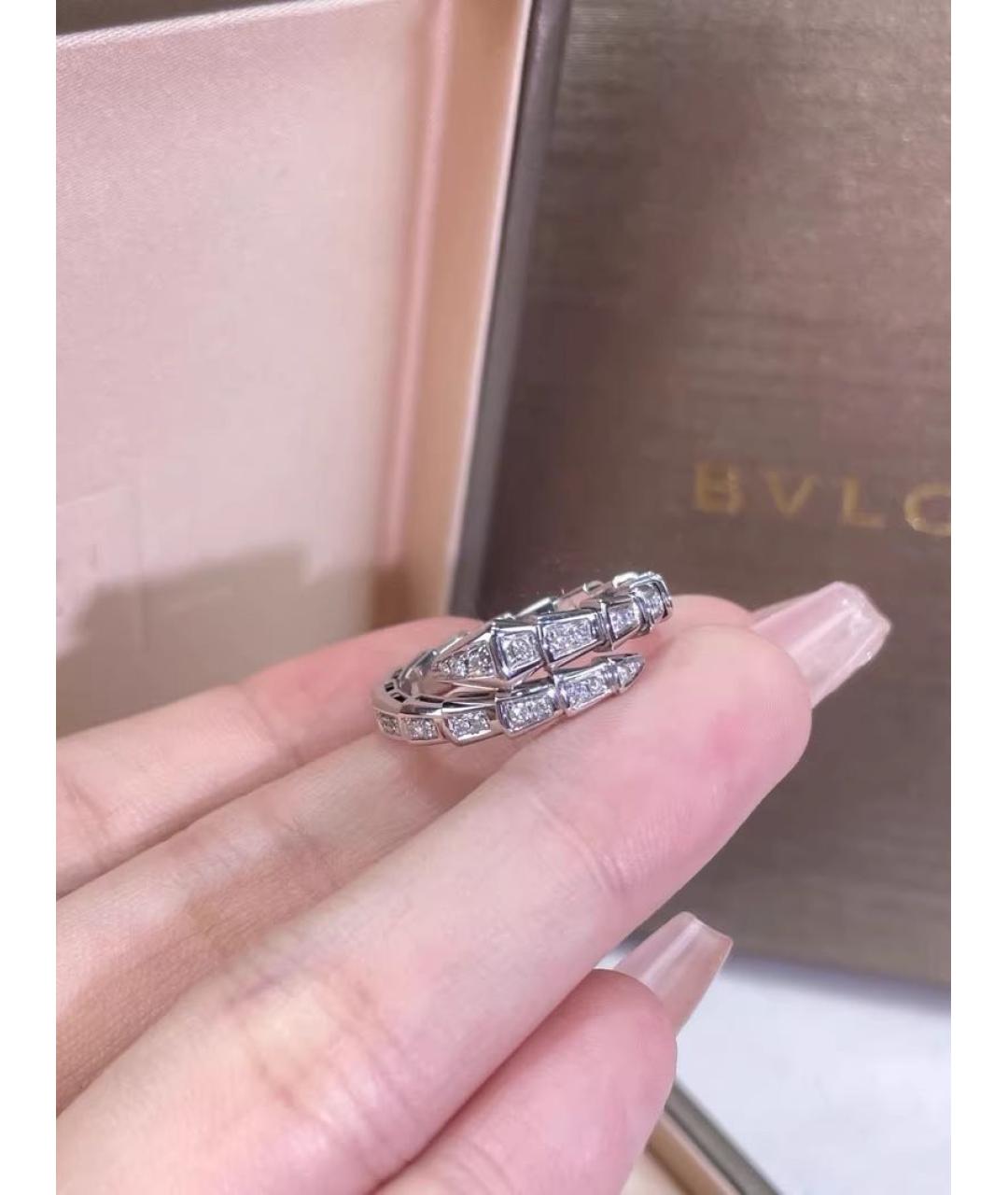 BVLGARI Кольцо из белого золота, фото 2