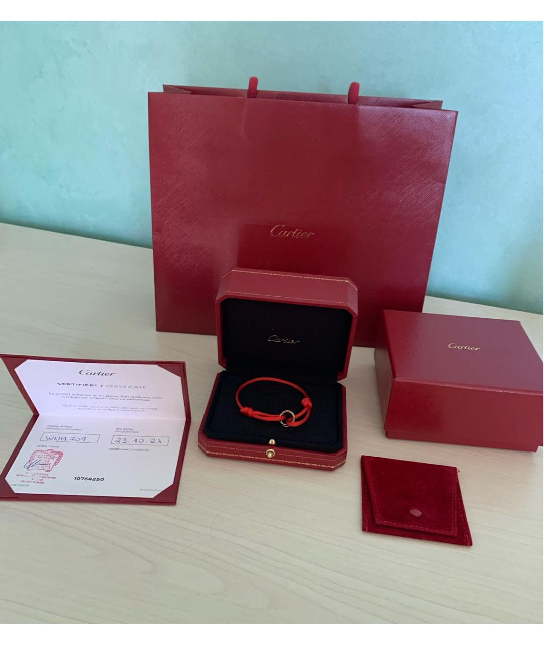CARTIER Красный браслет из желтого золота, фото 5