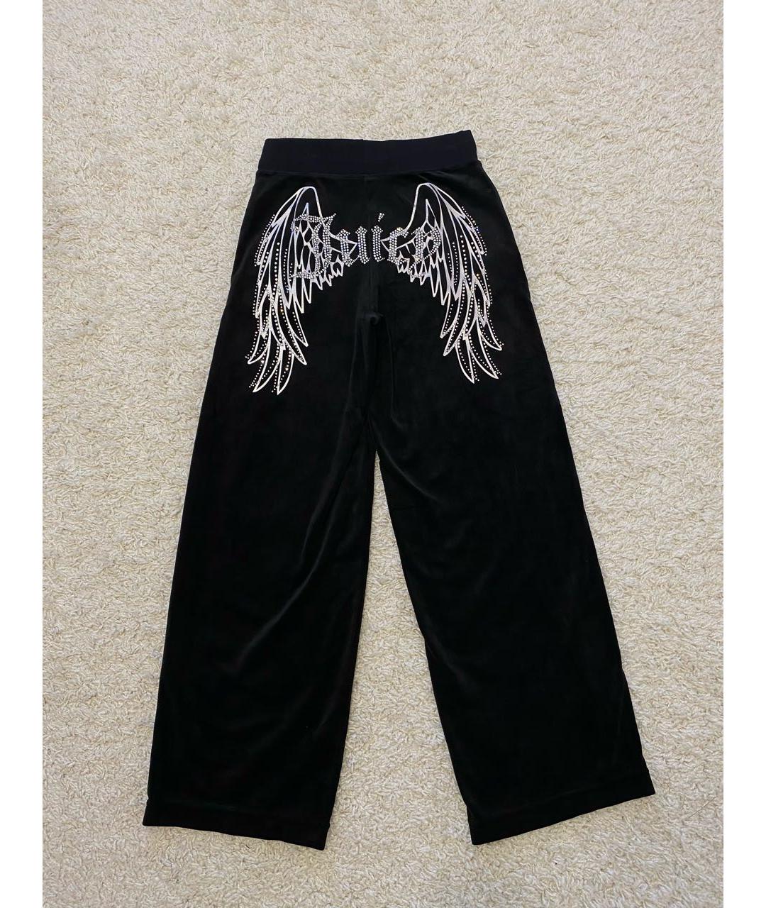 JUICY COUTURE Черные велюровые спортивные брюки и шорты, фото 3