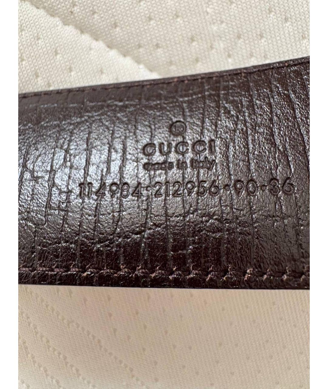 GUCCI Бежевый кожаный ремень, фото 2