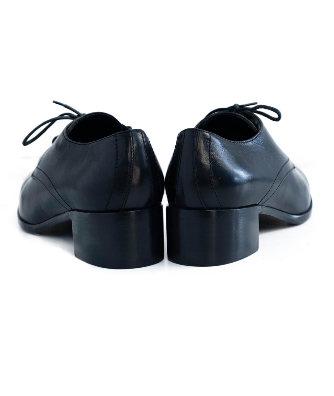 JIL SANDER Черные кожаные ботинки, фото 5