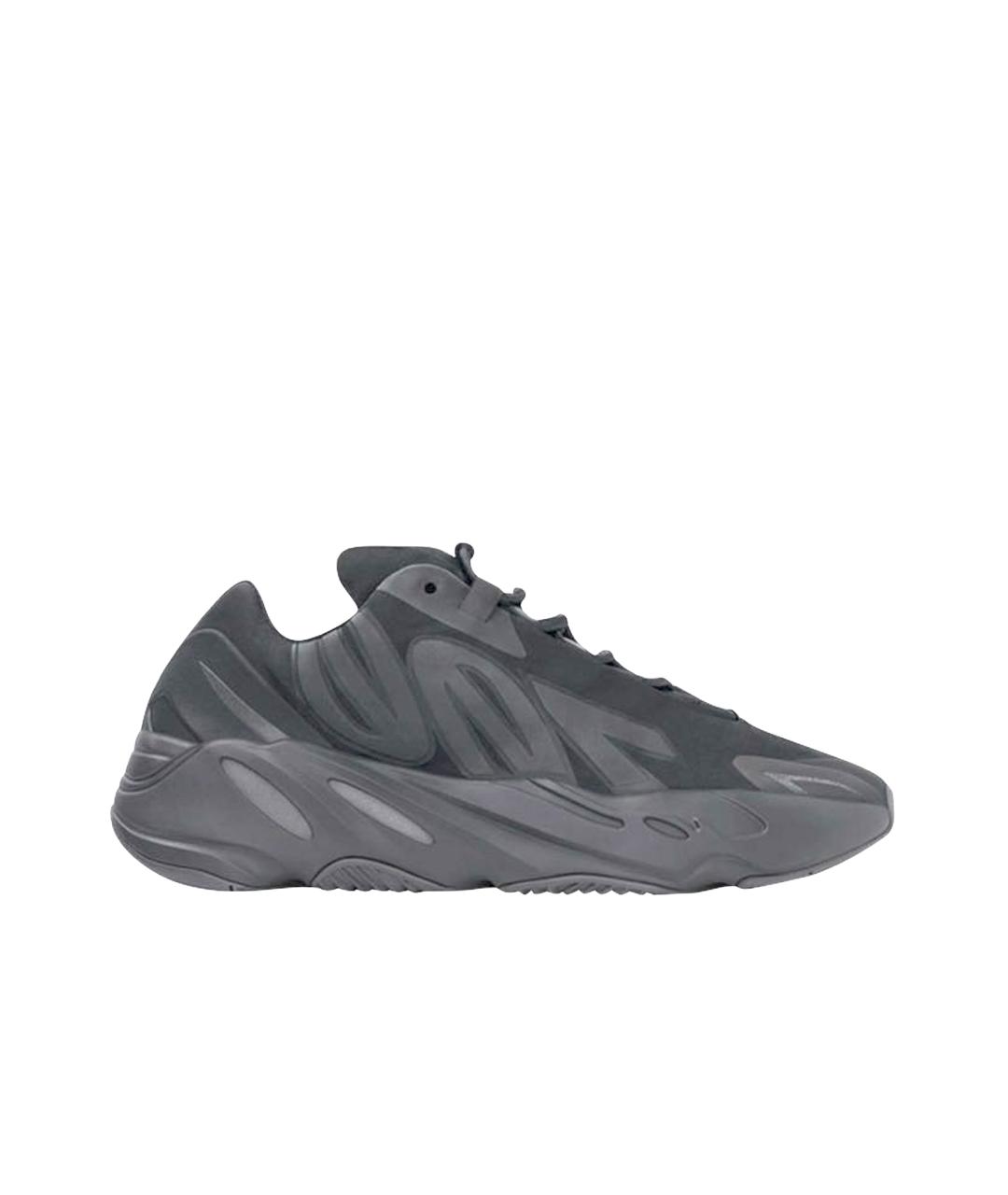 ADIDAS YEEZY Черные текстильные низкие кроссовки / кеды, фото 7