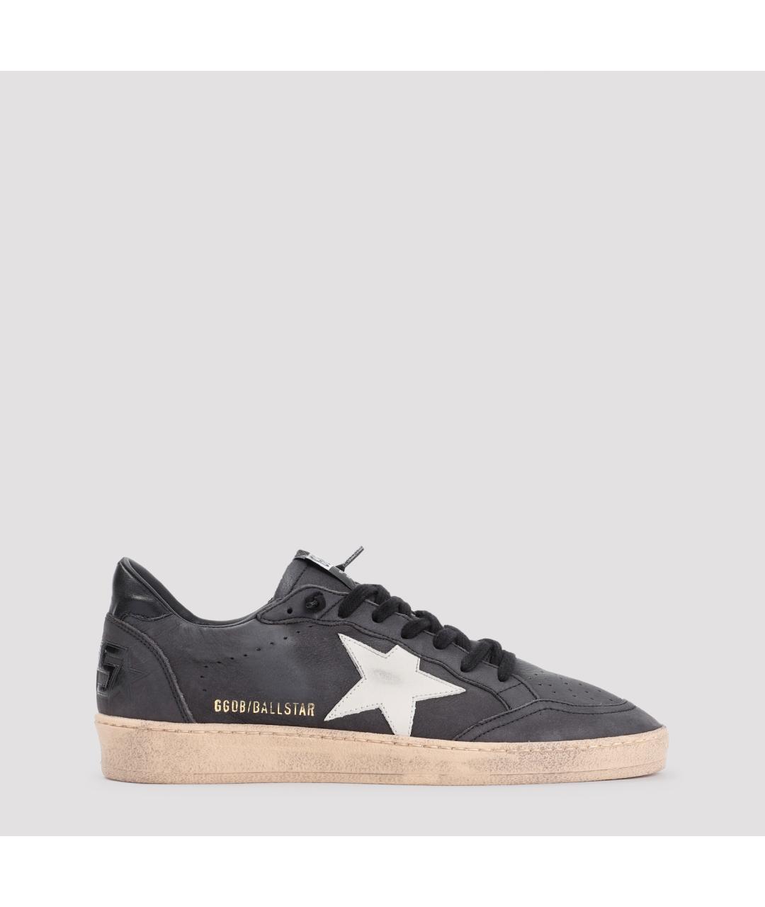 GOLDEN GOOSE DELUXE BRAND Серые кожаные низкие кроссовки / кеды, фото 2