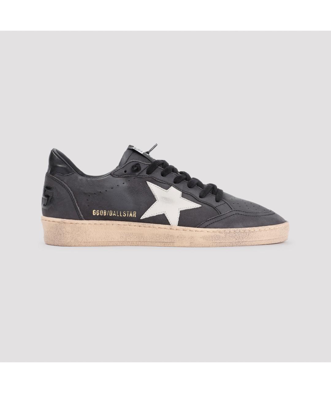 GOLDEN GOOSE DELUXE BRAND Серые кожаные низкие кроссовки / кеды, фото 3