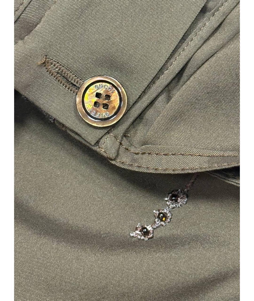 GUCCI Коричневые шелковые брюки широкие, фото 4