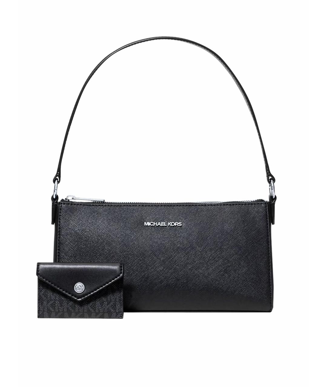 MICHAEL KORS Черная сумка тоут из искусственной кожи, фото 1