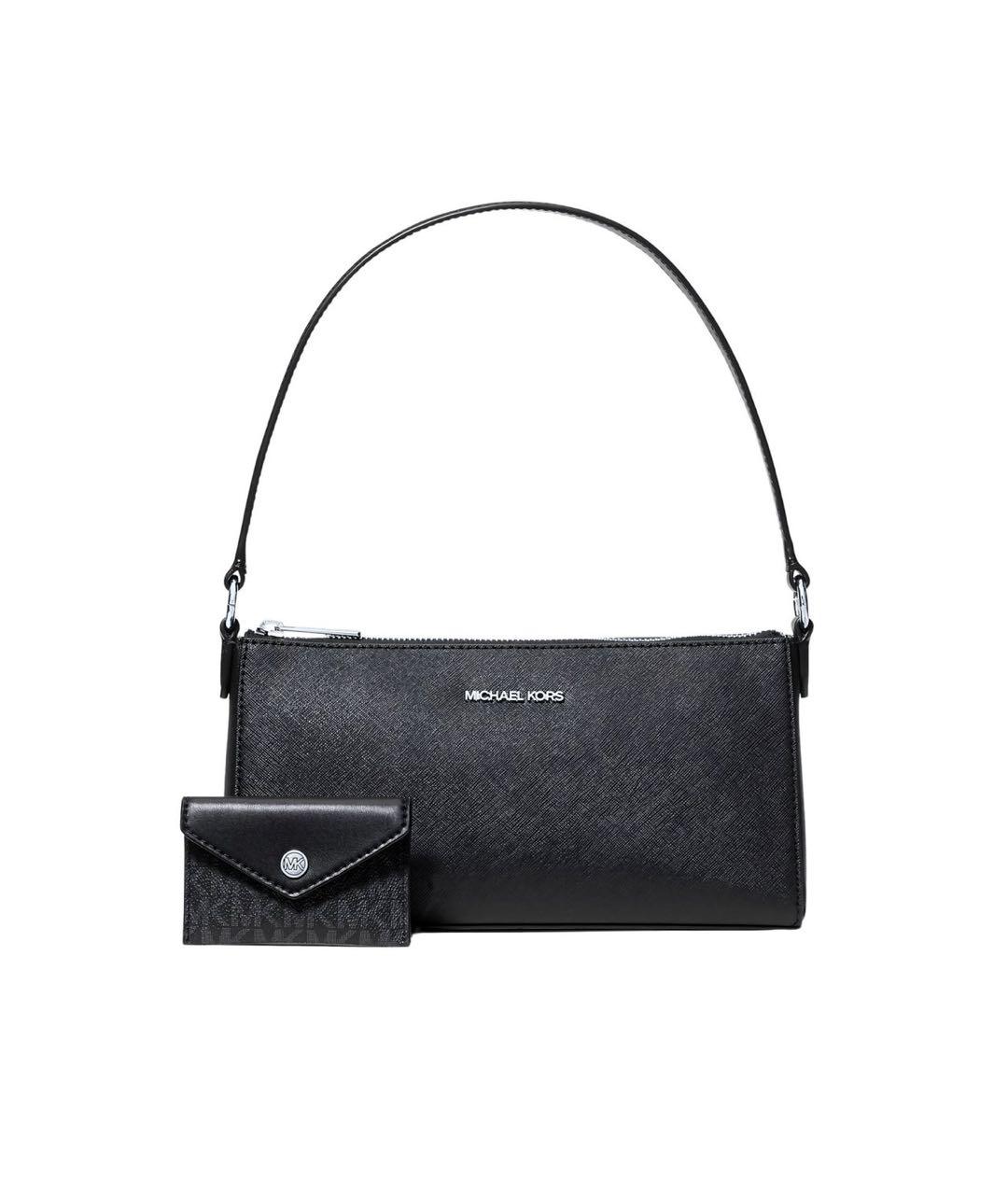 MICHAEL KORS Черная сумка тоут из искусственной кожи, фото 5