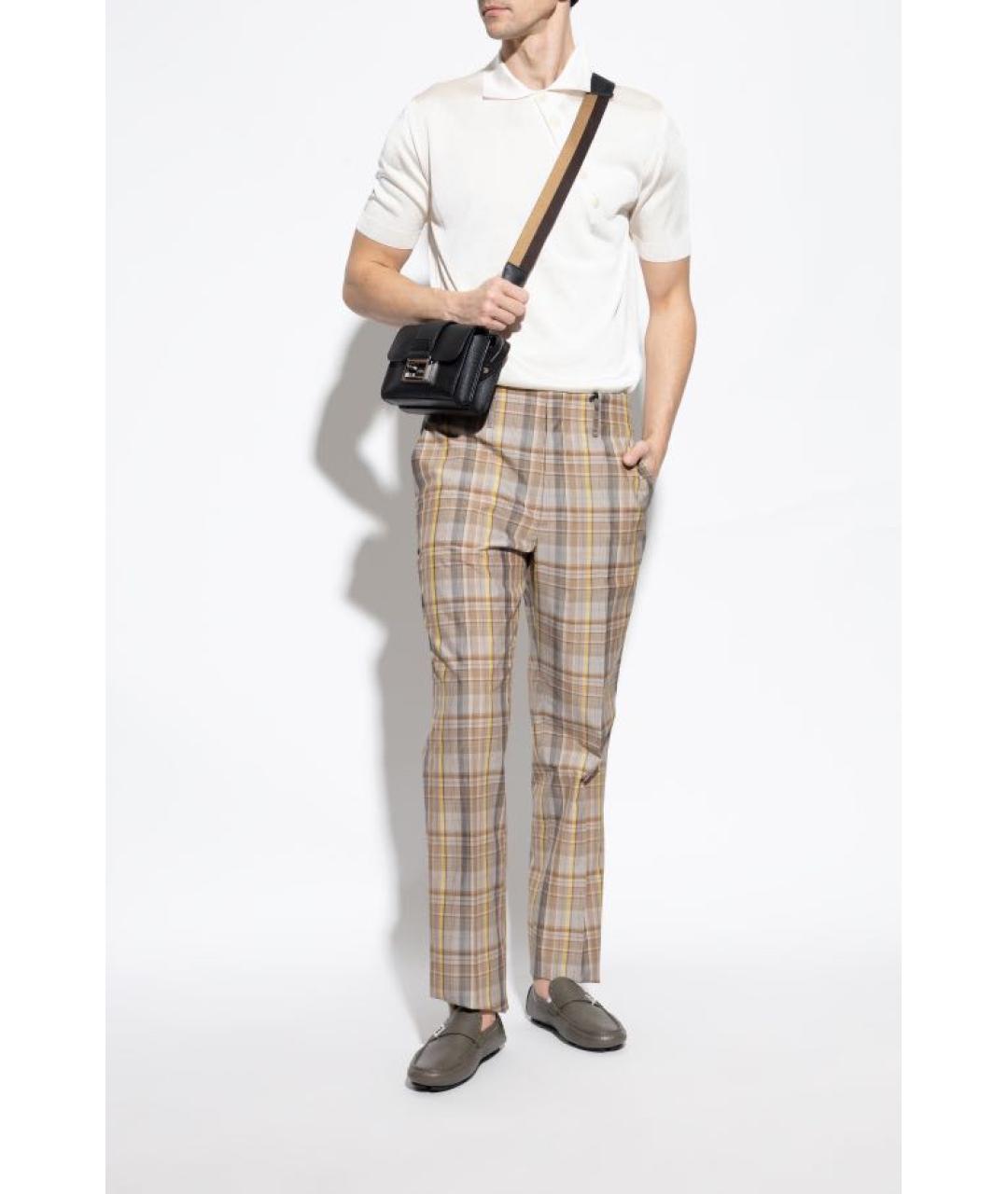 FENDI Хаки кожаные мокасины, фото 6