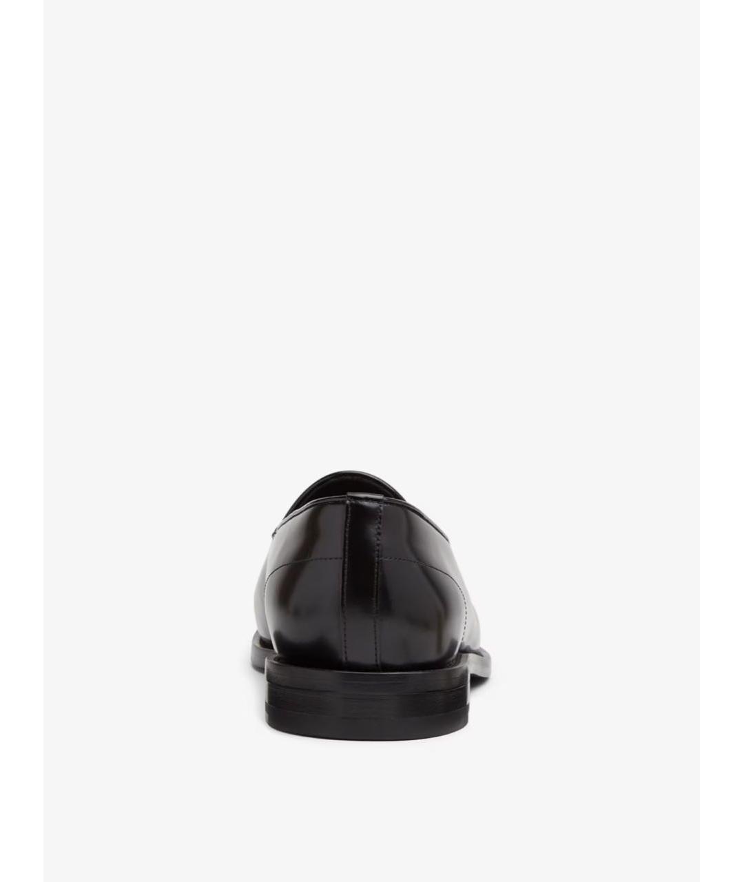 FENDI Черные кожаные лоферы, фото 4