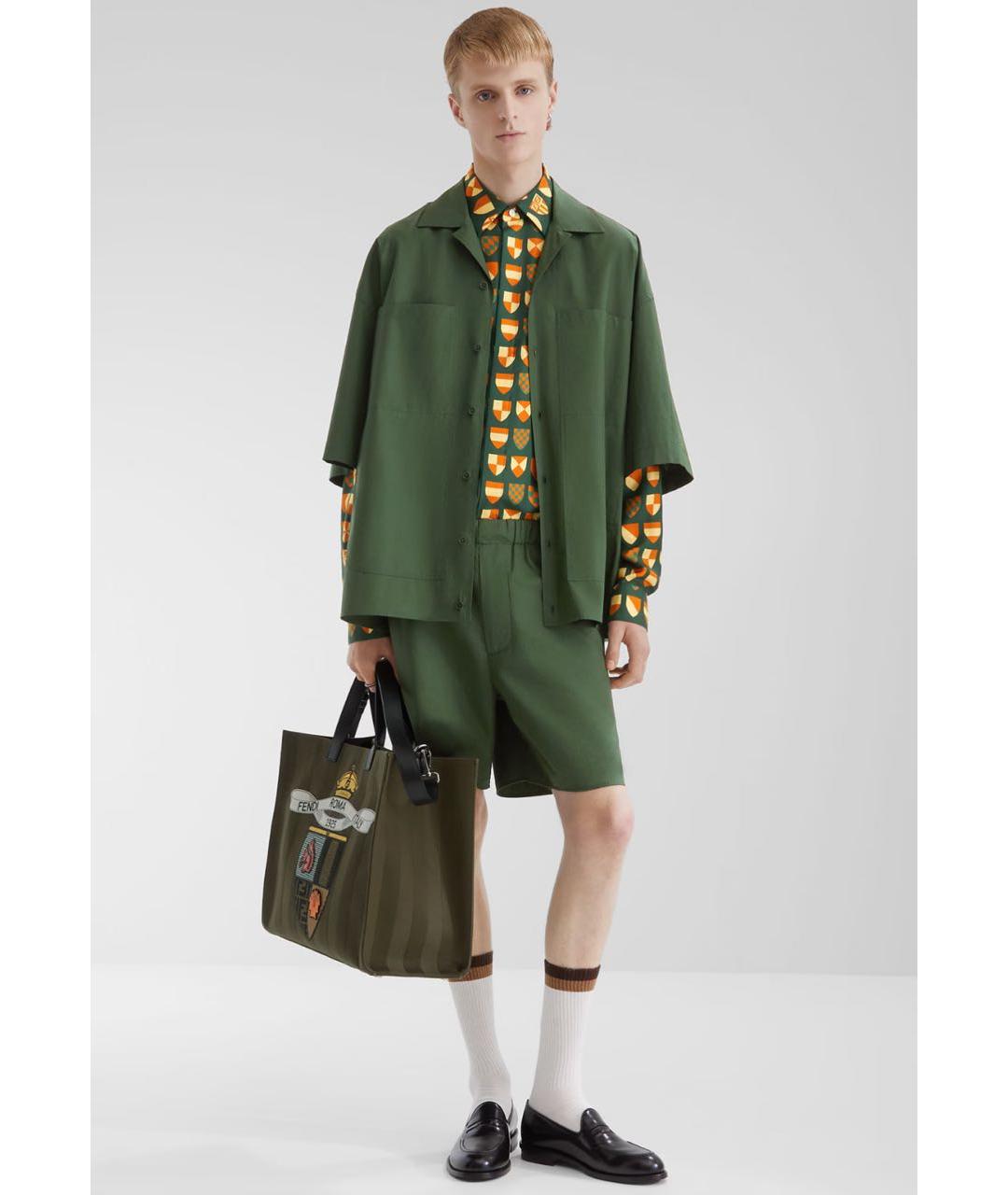 FENDI Черные кожаные лоферы, фото 2