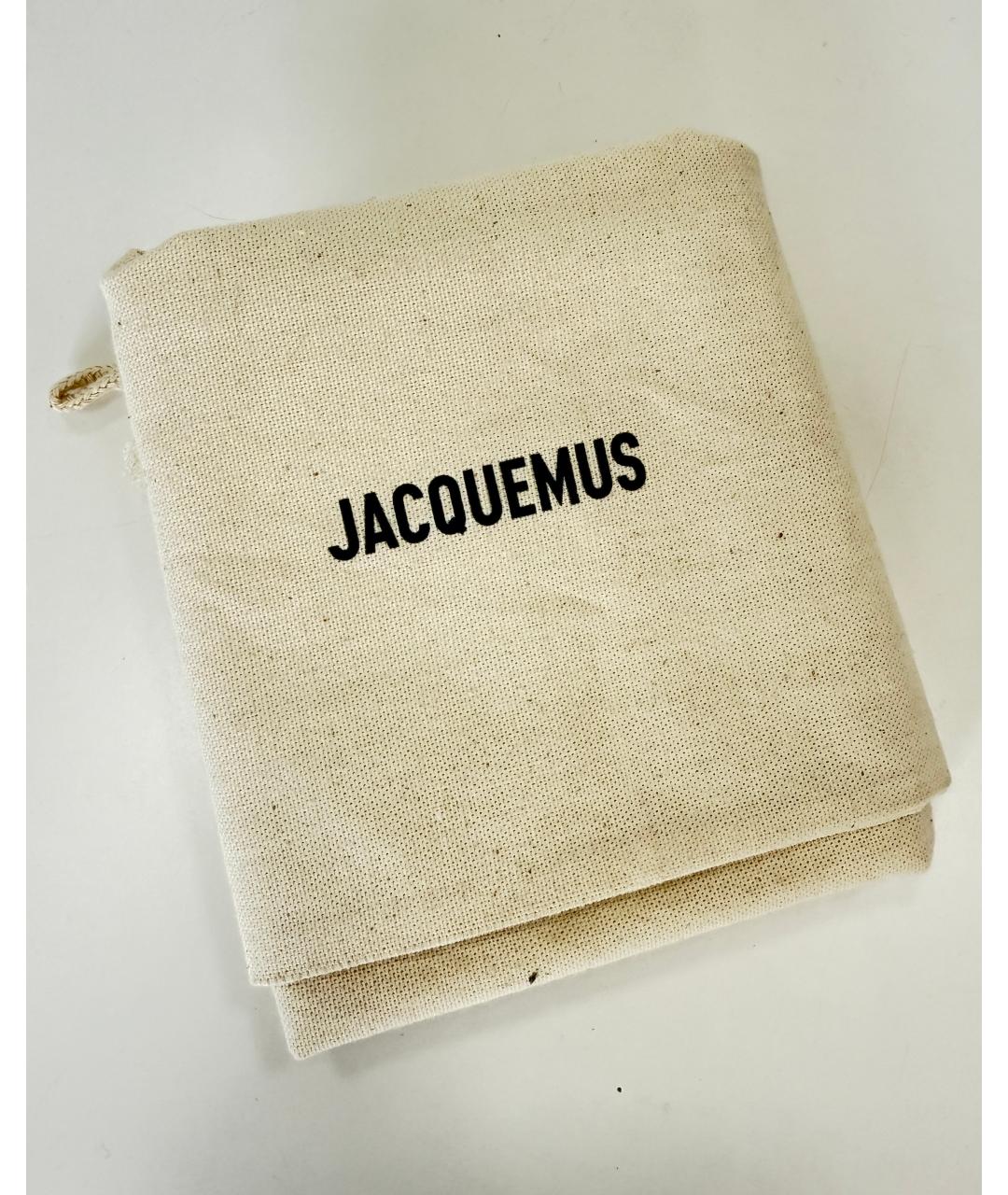 JACQUEMUS Розовая кожаная сумка через плечо, фото 6