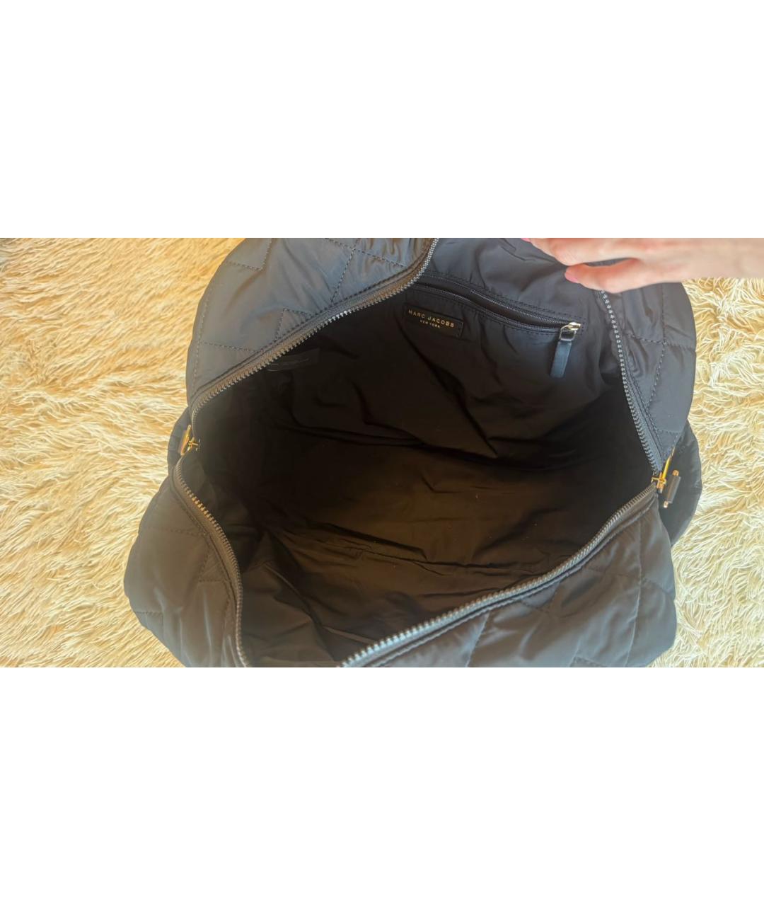 MARC JACOBS Черная синтетическая дорожная/спортивная сумка, фото 4