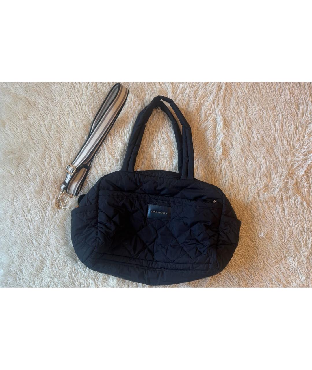 MARC JACOBS Черная синтетическая дорожная/спортивная сумка, фото 3