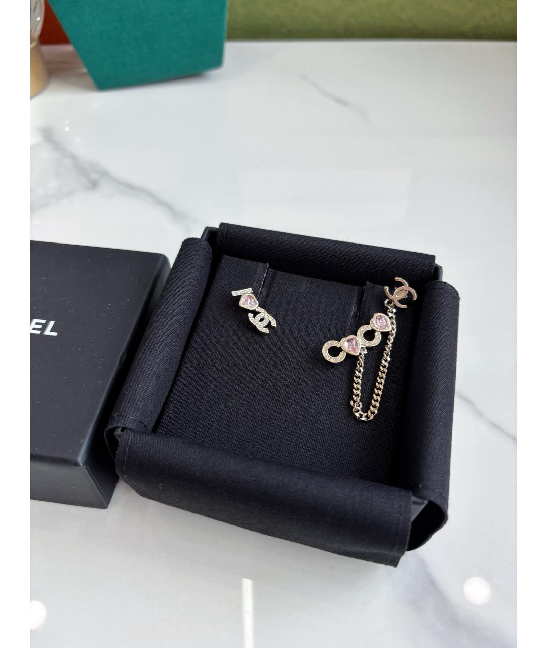 CHANEL Розовые серьги, фото 2