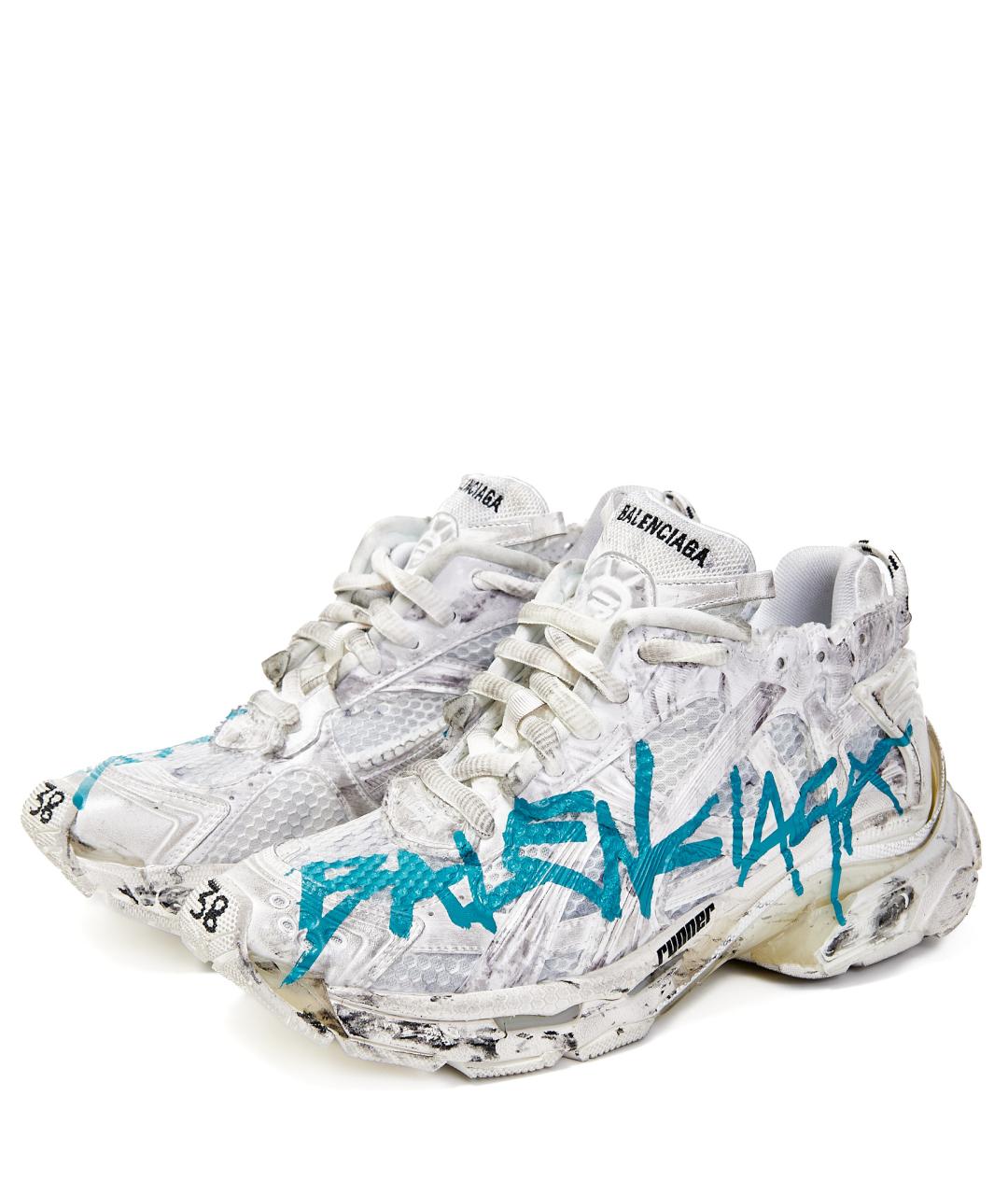 BALENCIAGA Серые текстильные кроссовки, фото 2