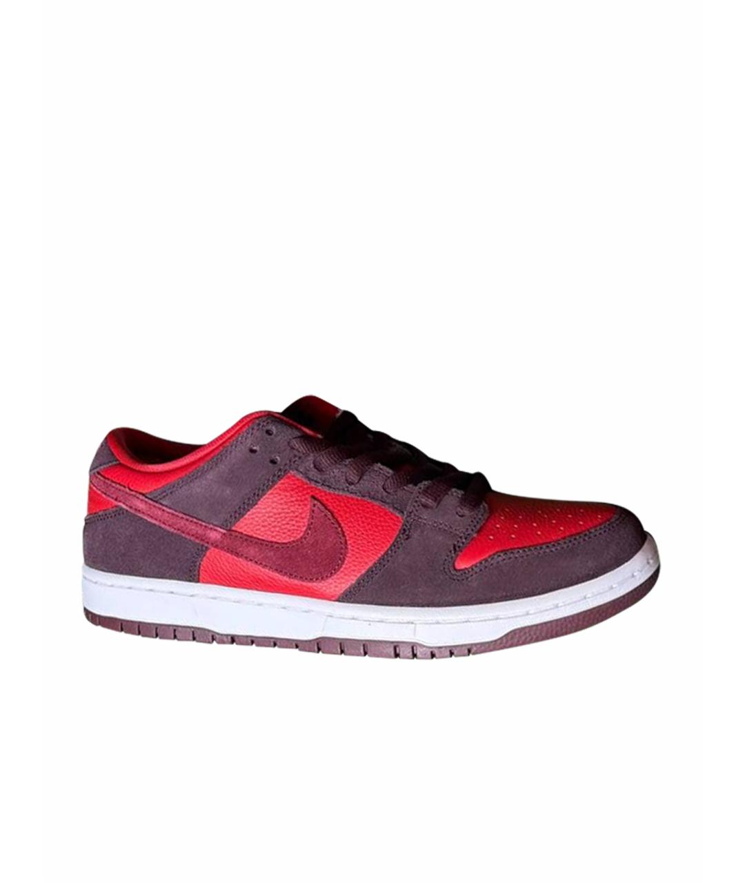 NIKE Красные низкие кроссовки / кеды, фото 1