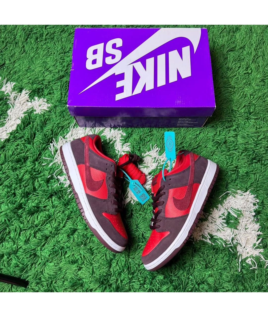 NIKE Красные низкие кроссовки / кеды, фото 7