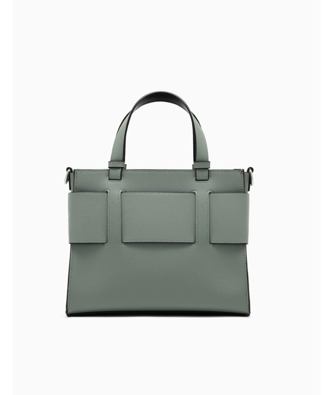 ARMANI EXCHANGE Антрацитовая сумка с короткими ручками из искусственной кожи, фото 2