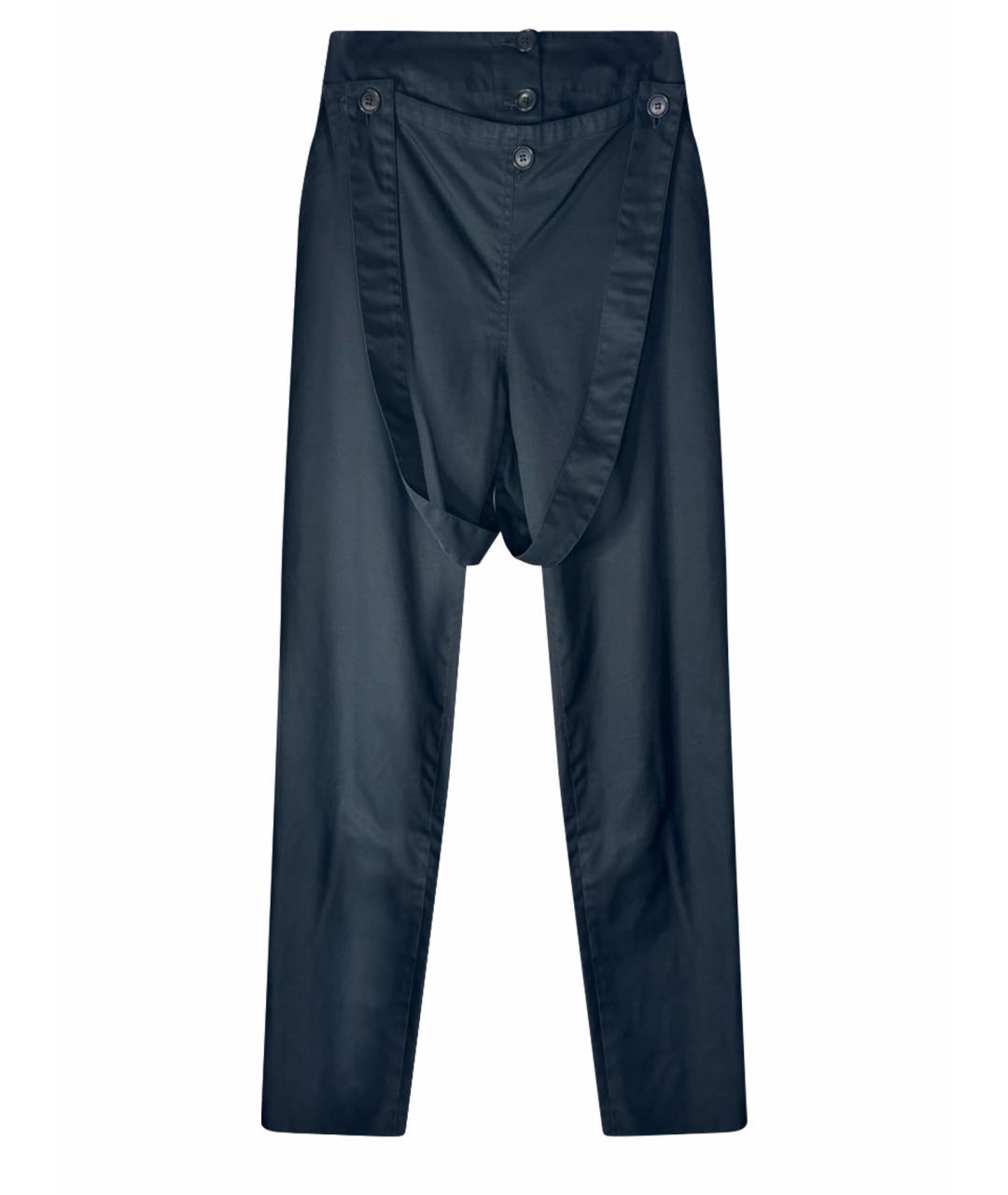 ALEXANDER MCQUEEN Черные хлопковые брюки узкие, фото 1