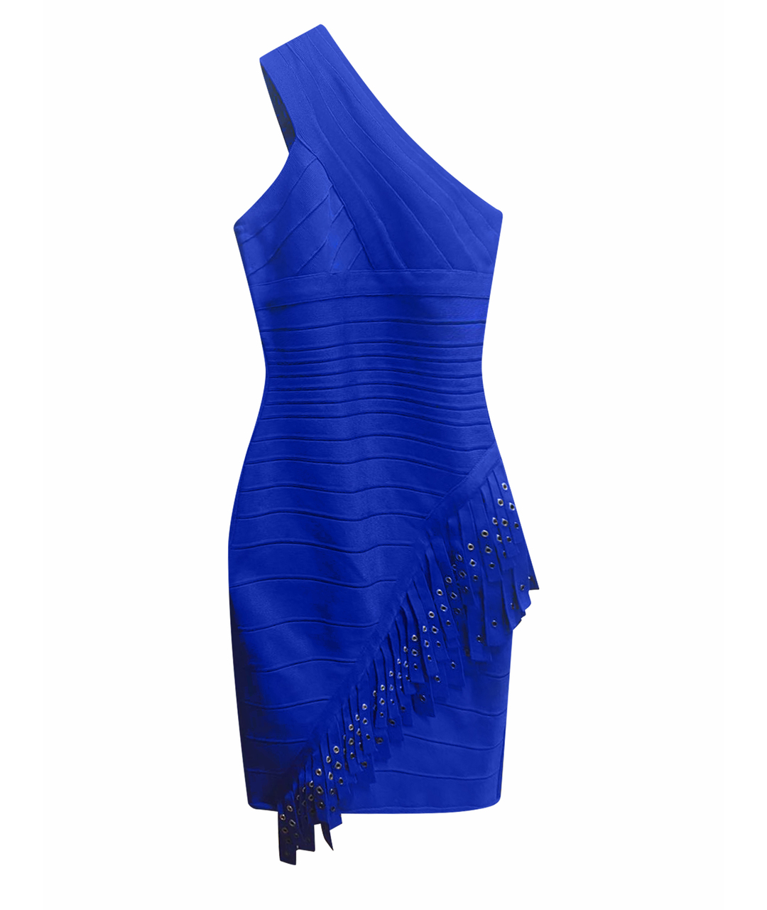 HERVE LEGER Синее полиэстеровое вечернее платье, фото 1