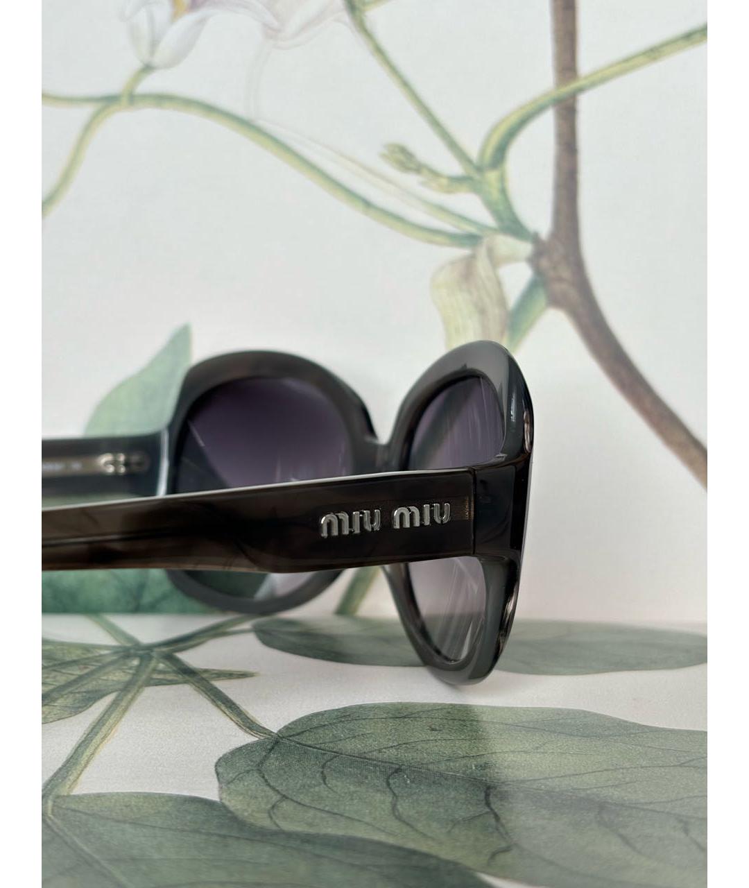 MIU MIU Пластиковые солнцезащитные очки, фото 3