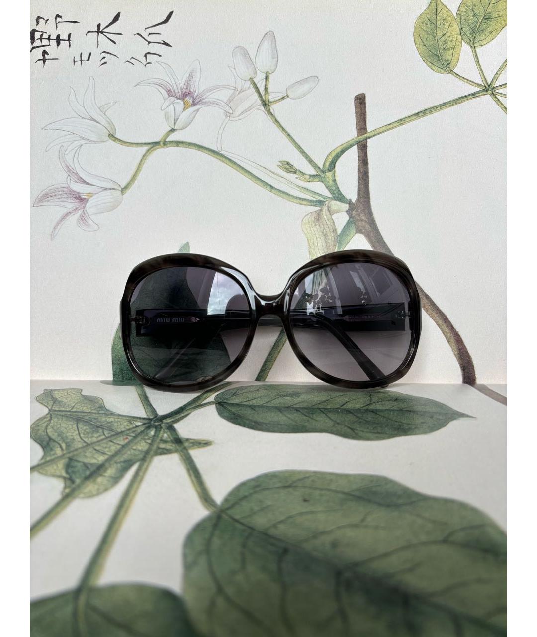 MIU MIU Пластиковые солнцезащитные очки, фото 6