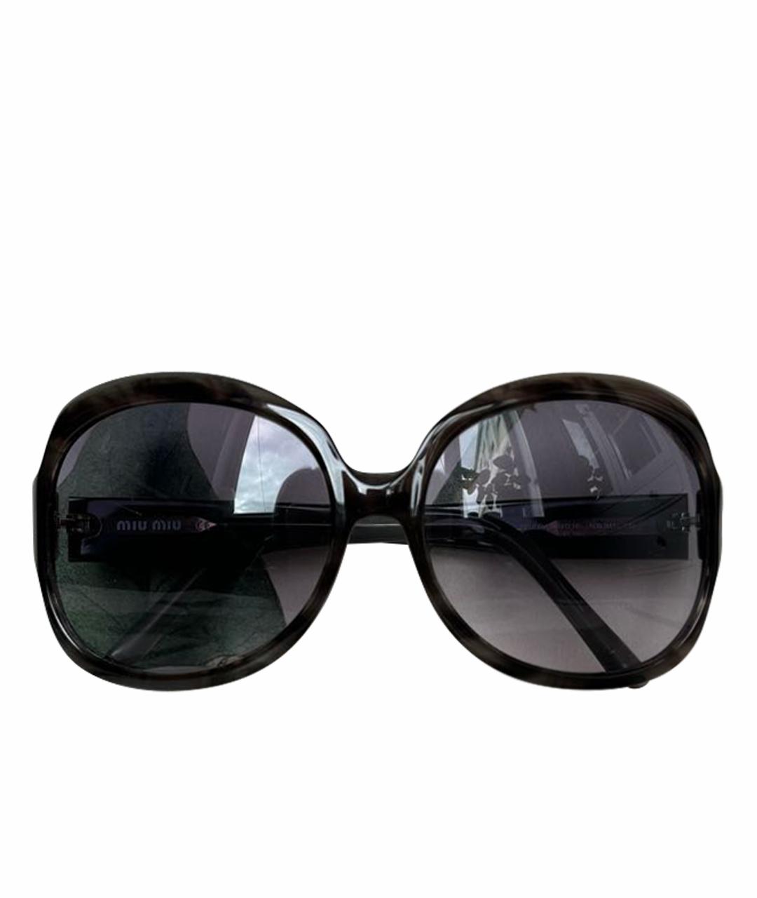 MIU MIU Пластиковые солнцезащитные очки, фото 1