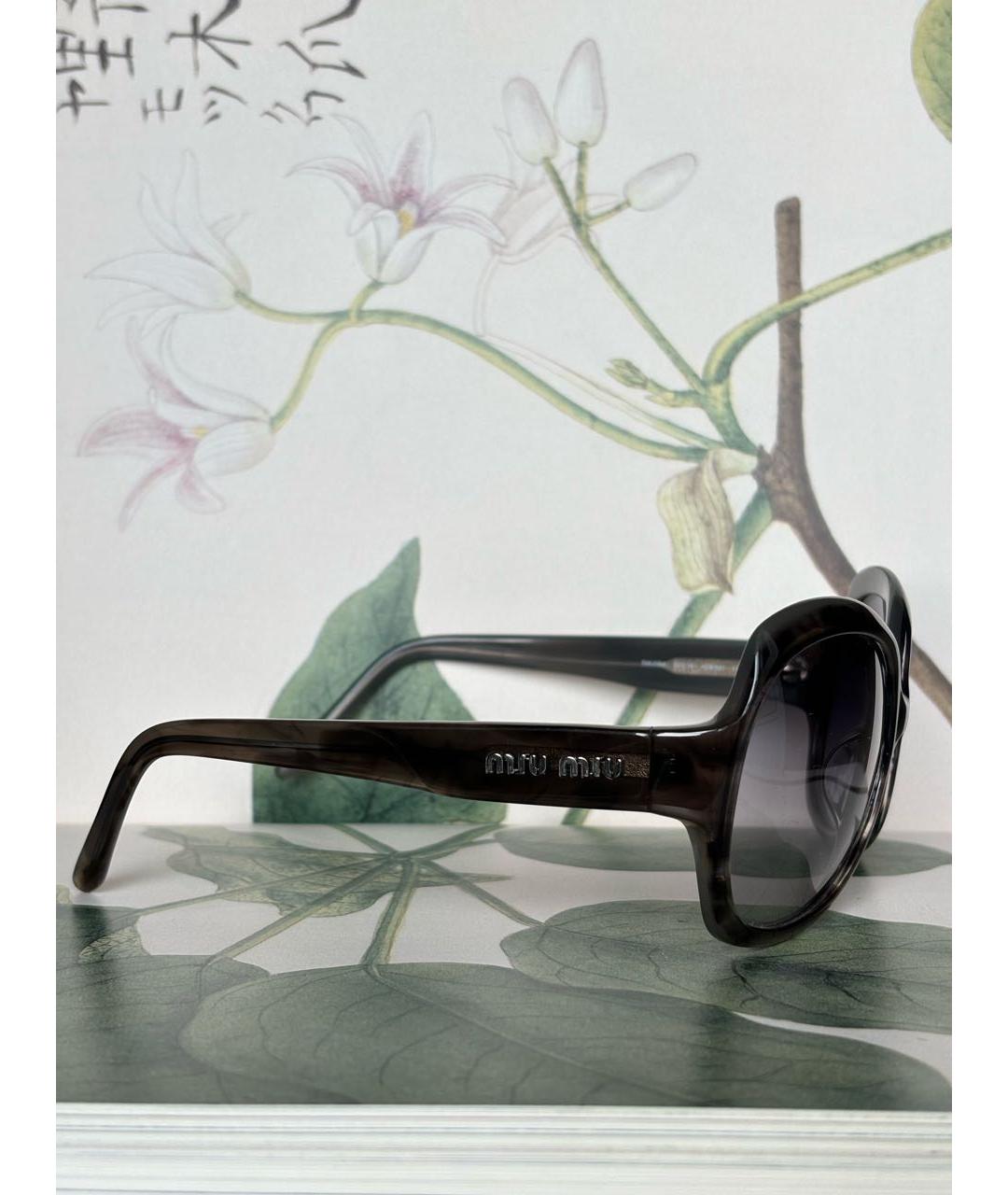 MIU MIU Пластиковые солнцезащитные очки, фото 2