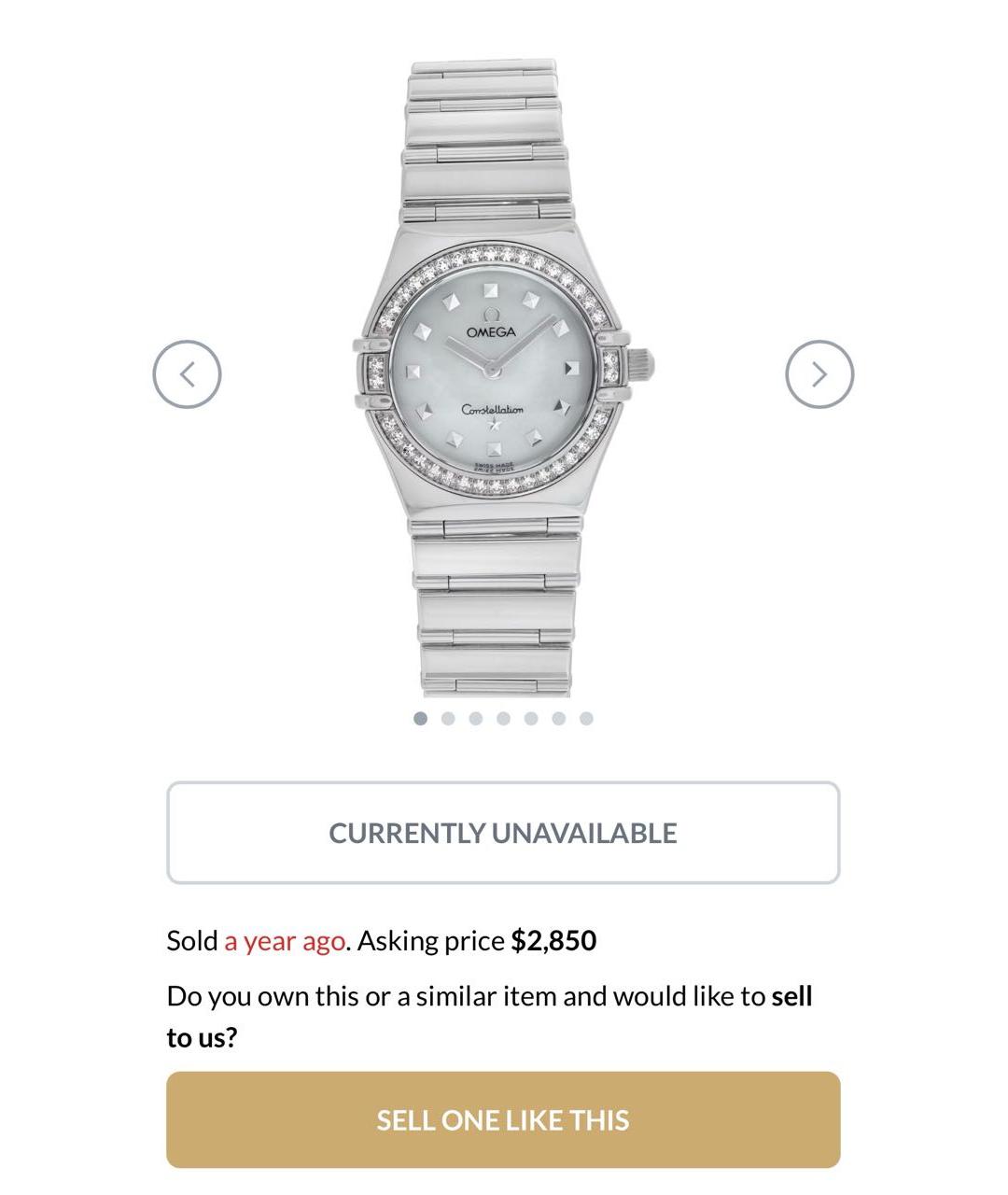 OMEGA Серебряные часы, фото 9