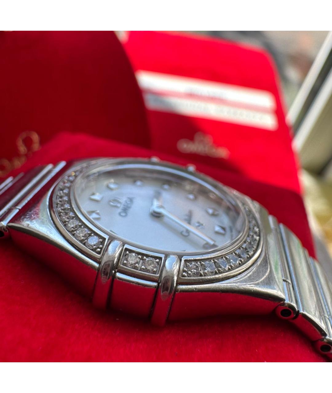 OMEGA Серебряные часы, фото 8
