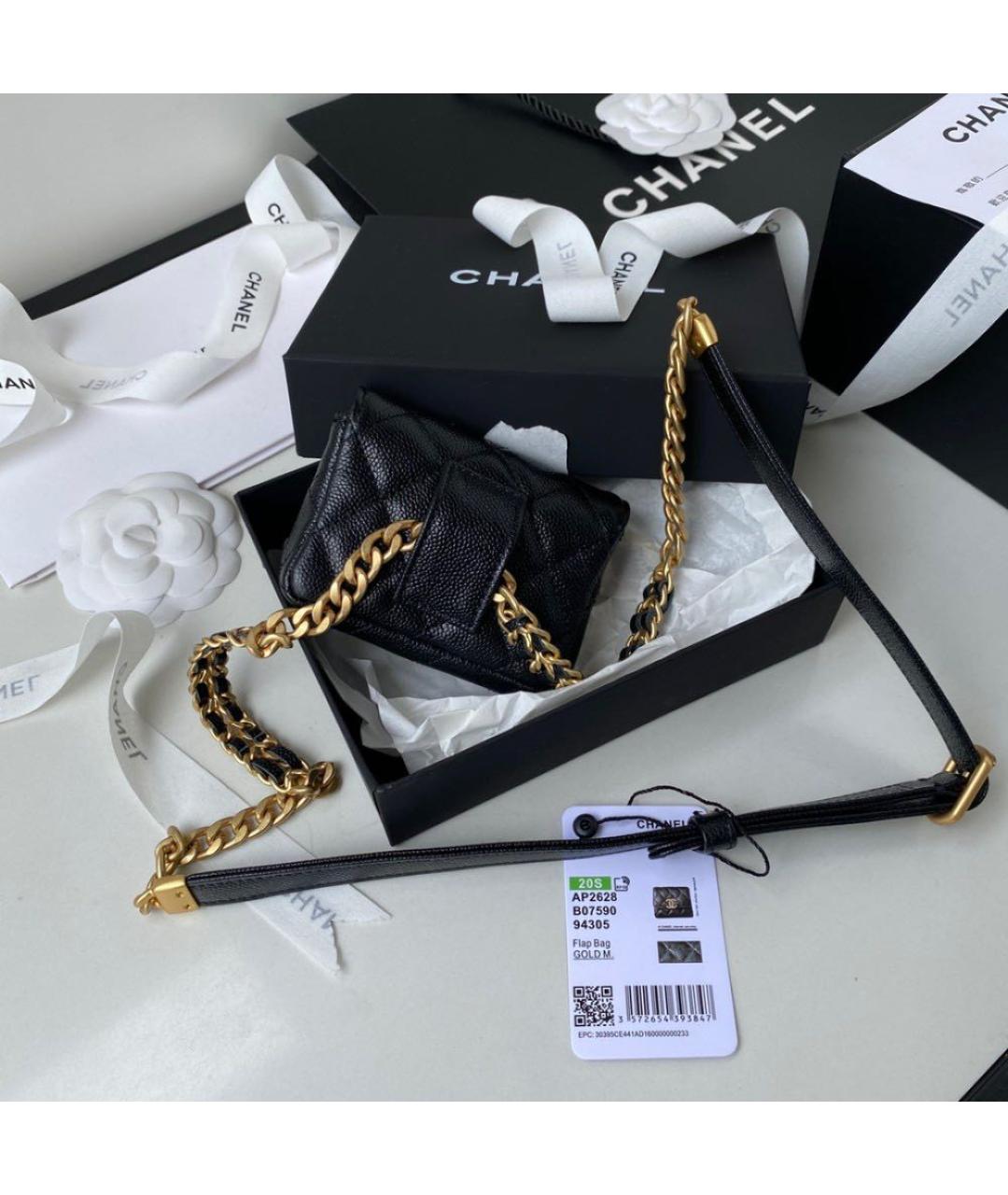 CHANEL Черная кожаная поясная сумка, фото 4