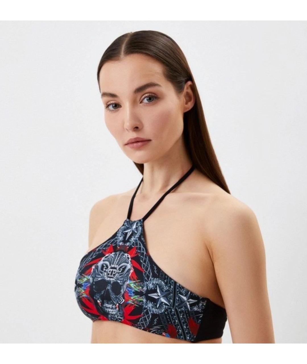 PHILIPP PLEIN Мульти полиэстеровый купальник, фото 2