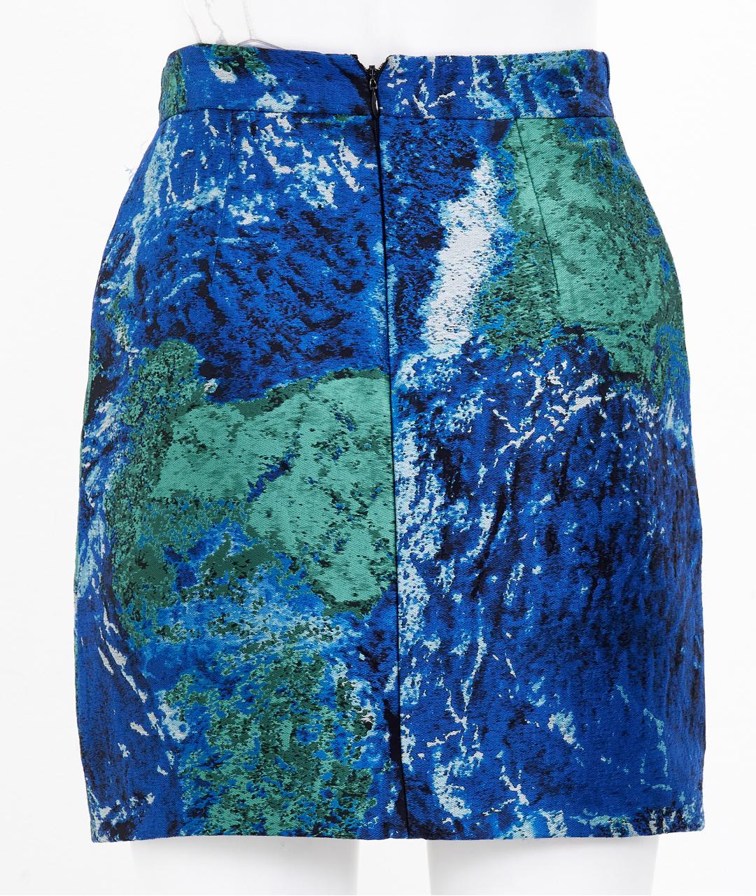 PROENZA SCHOULER Синяя полиэстеровая юбка мини, фото 2