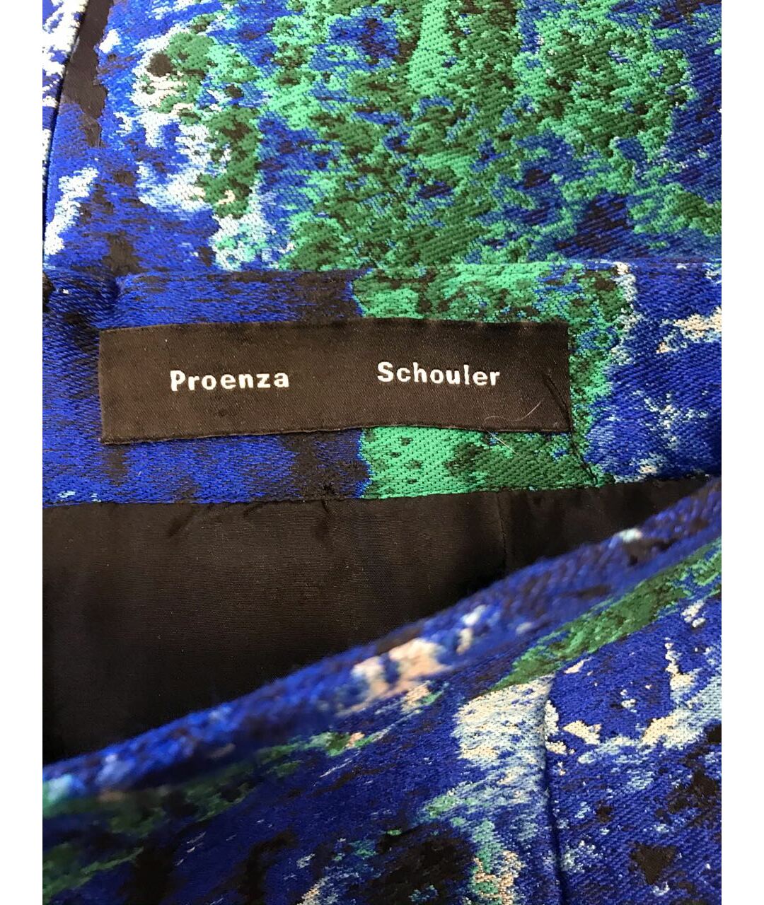 PROENZA SCHOULER Синяя полиэстеровая юбка мини, фото 4