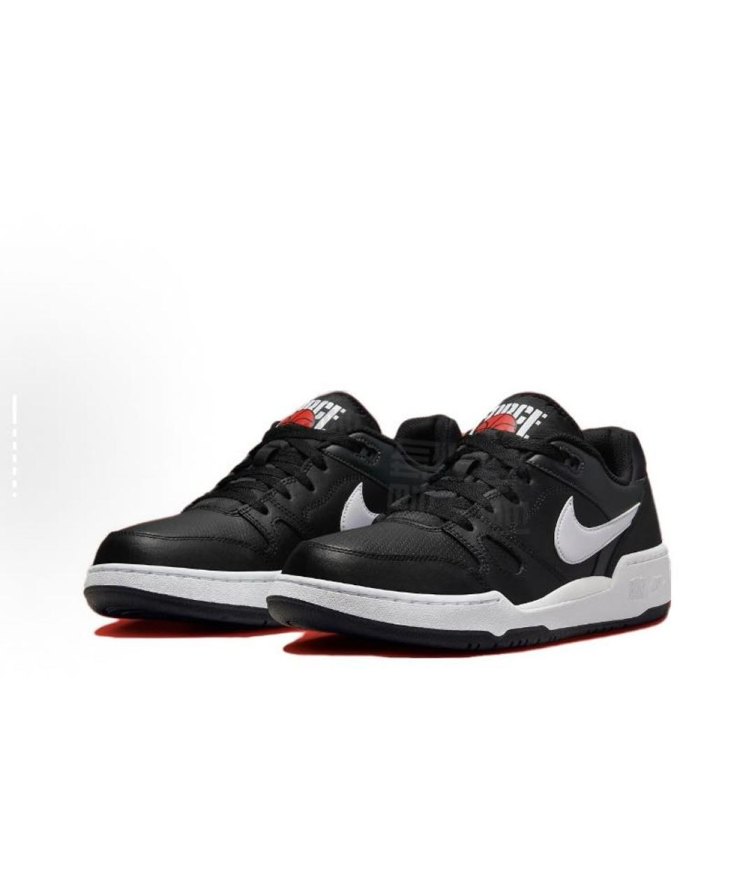 NIKE Черные кожаные кроссовки, фото 4