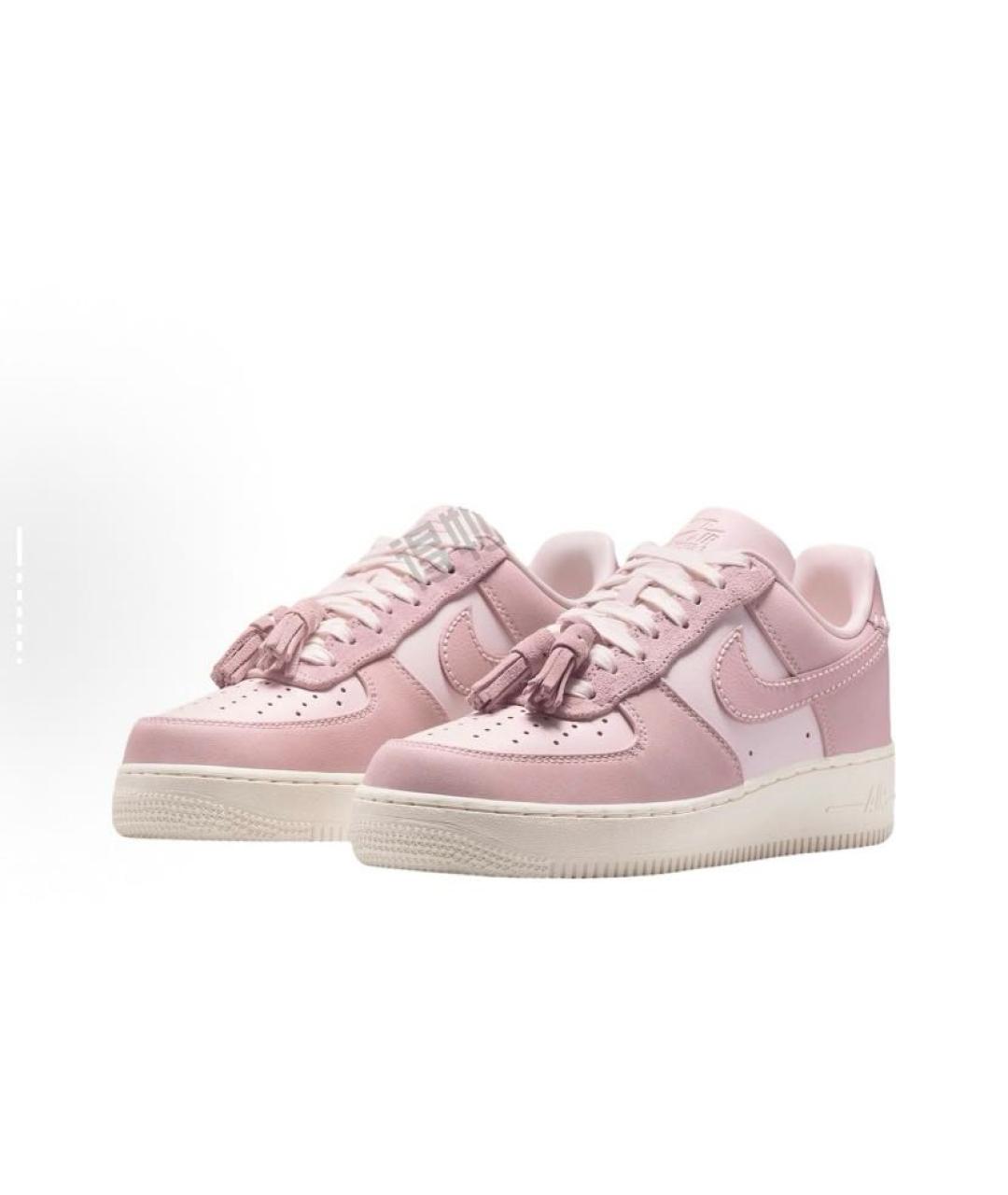 NIKE Розовые кожаные кроссовки, фото 4