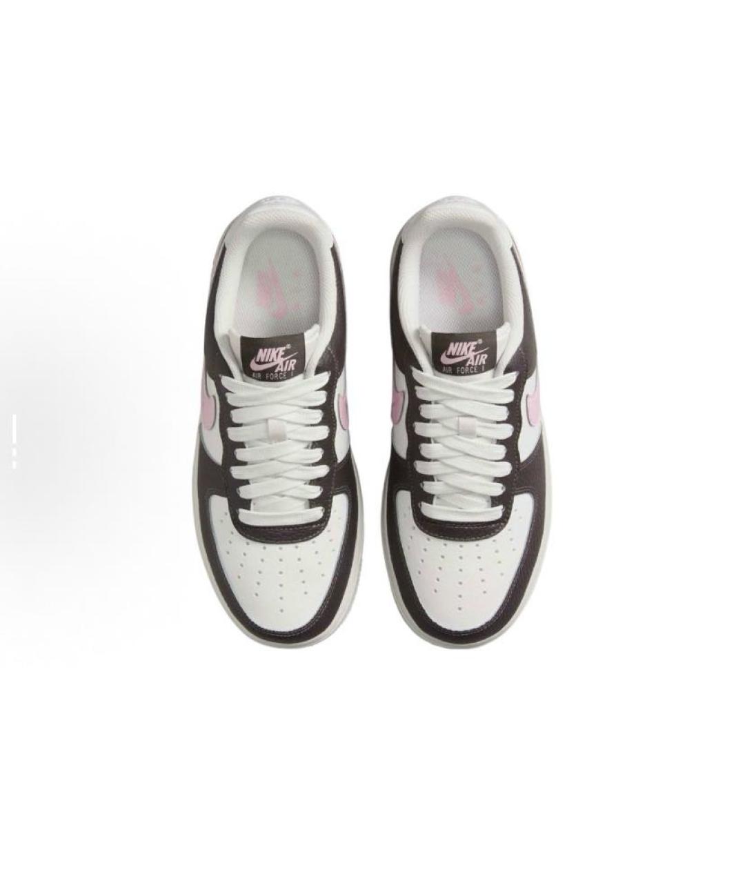 NIKE Белые кожаные кроссовки, фото 5