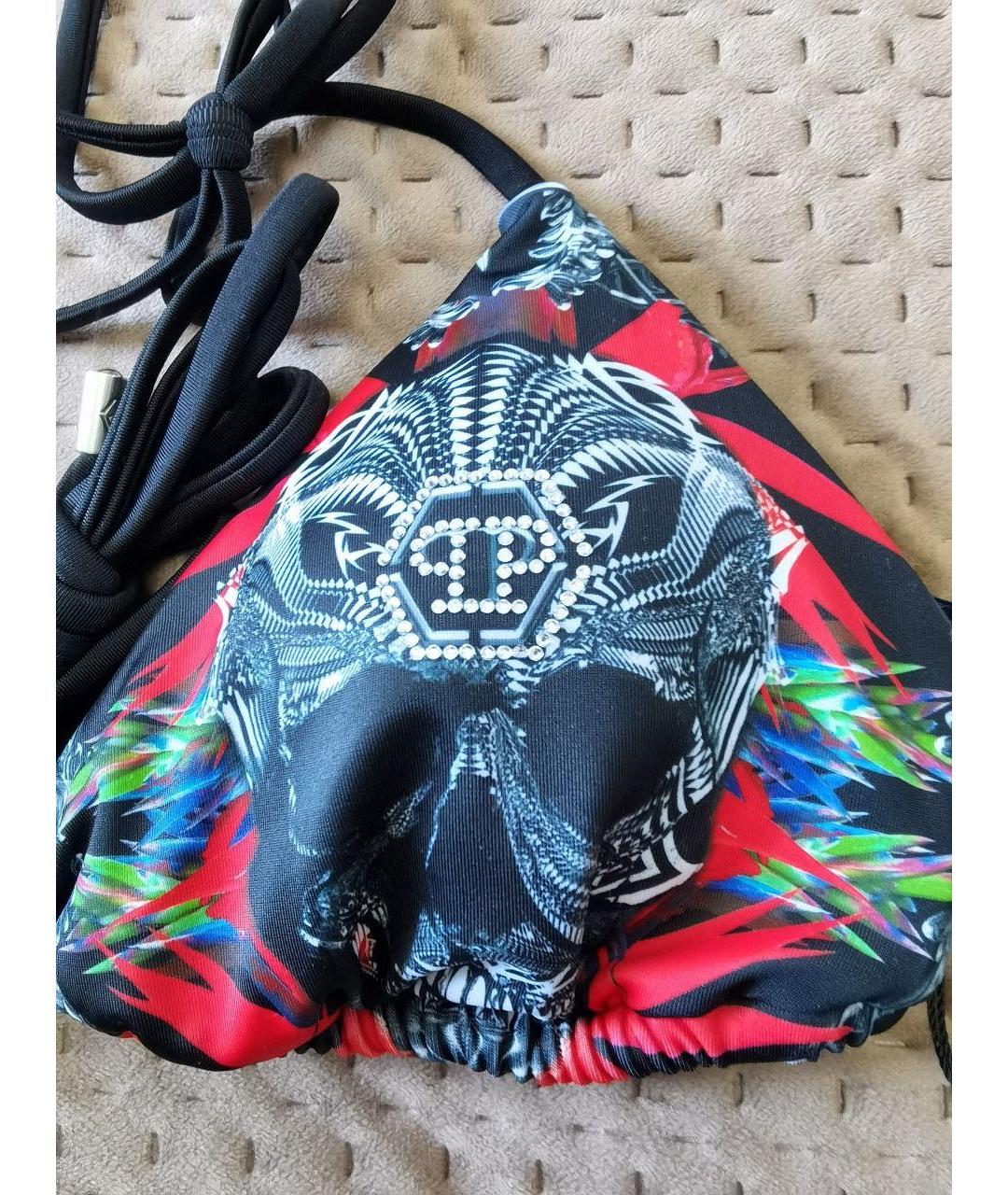 PHILIPP PLEIN Мульти полиэстеровый купальник, фото 2