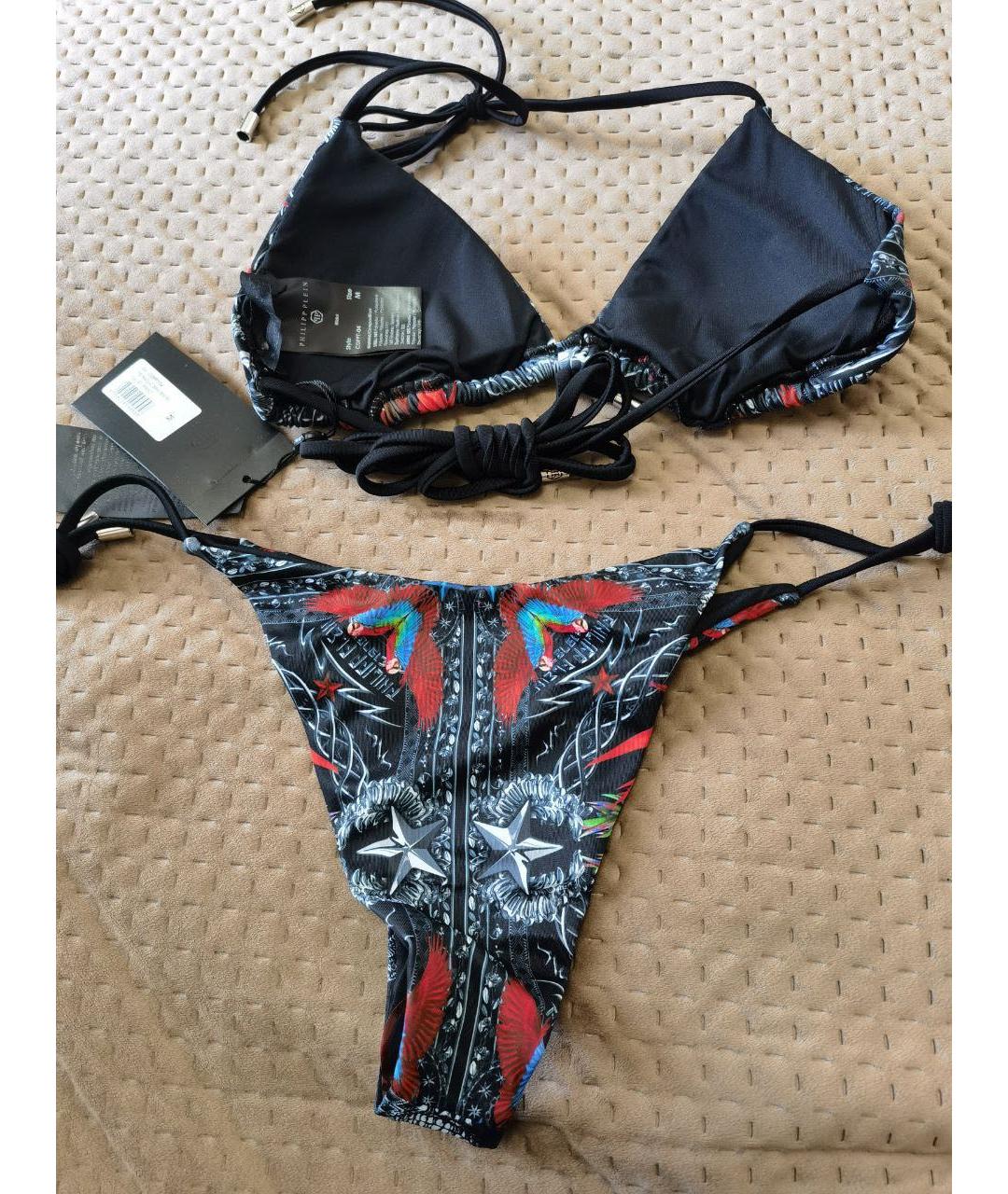 PHILIPP PLEIN Мульти полиэстеровый купальник, фото 4