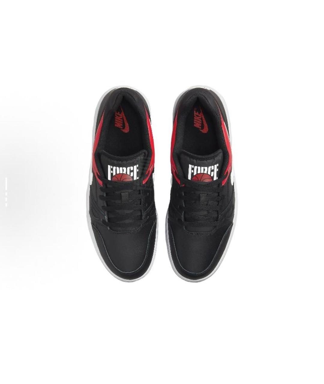 NIKE Черные кожаные кроссовки, фото 4